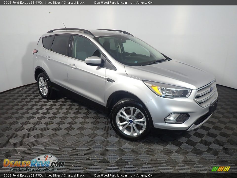 2018 Ford Escape SE 4WD Ingot Silver / Charcoal Black Photo #3