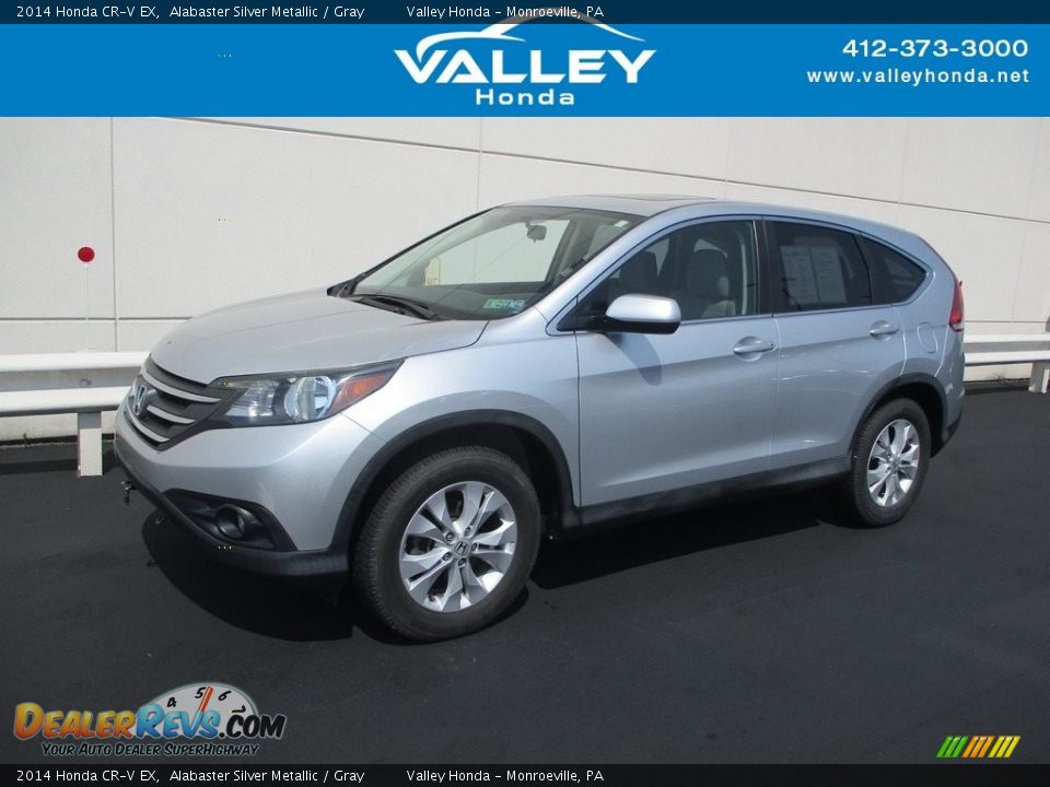 2014 Honda CR-V EX Alabaster Silver Metallic / Gray Photo #1