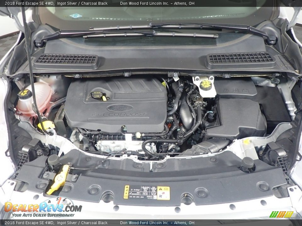 2018 Ford Escape SE 4WD Ingot Silver / Charcoal Black Photo #7