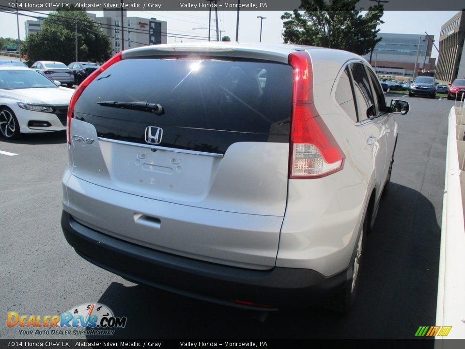 2014 Honda CR-V EX Alabaster Silver Metallic / Gray Photo #5