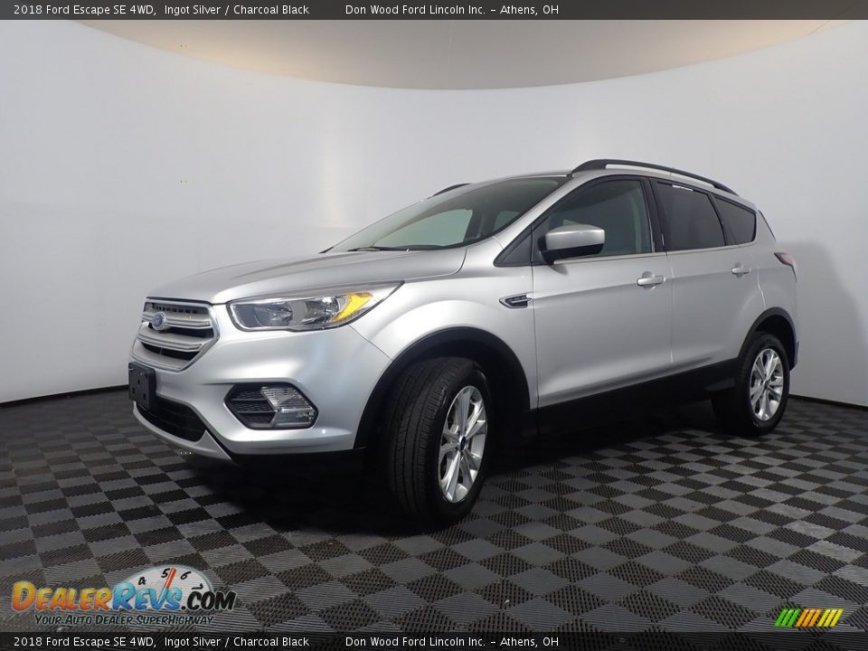 2018 Ford Escape SE 4WD Ingot Silver / Charcoal Black Photo #8