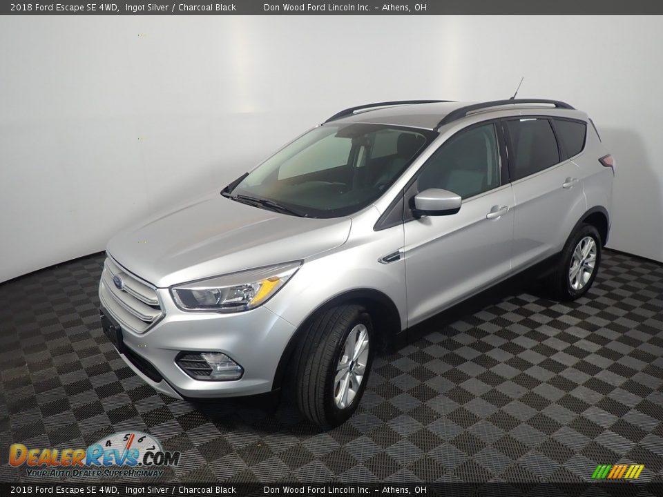 2018 Ford Escape SE 4WD Ingot Silver / Charcoal Black Photo #9
