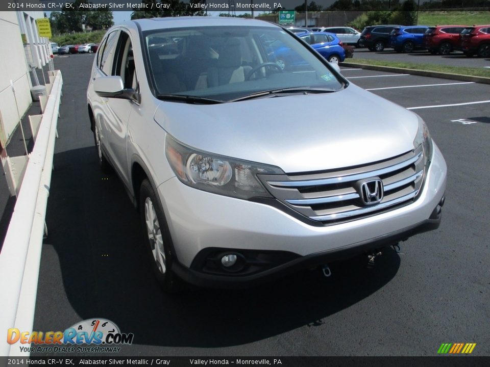 2014 Honda CR-V EX Alabaster Silver Metallic / Gray Photo #7