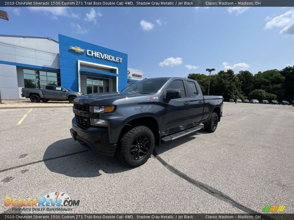 2019 Chevrolet Silverado 1500 Custom Z71 Trail Boss Double Cab 4WD Shadow Gray Metallic / Jet Black Photo #1