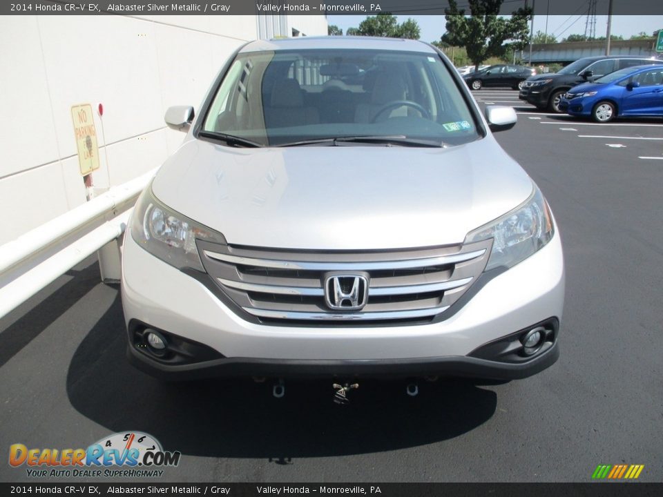 2014 Honda CR-V EX Alabaster Silver Metallic / Gray Photo #8