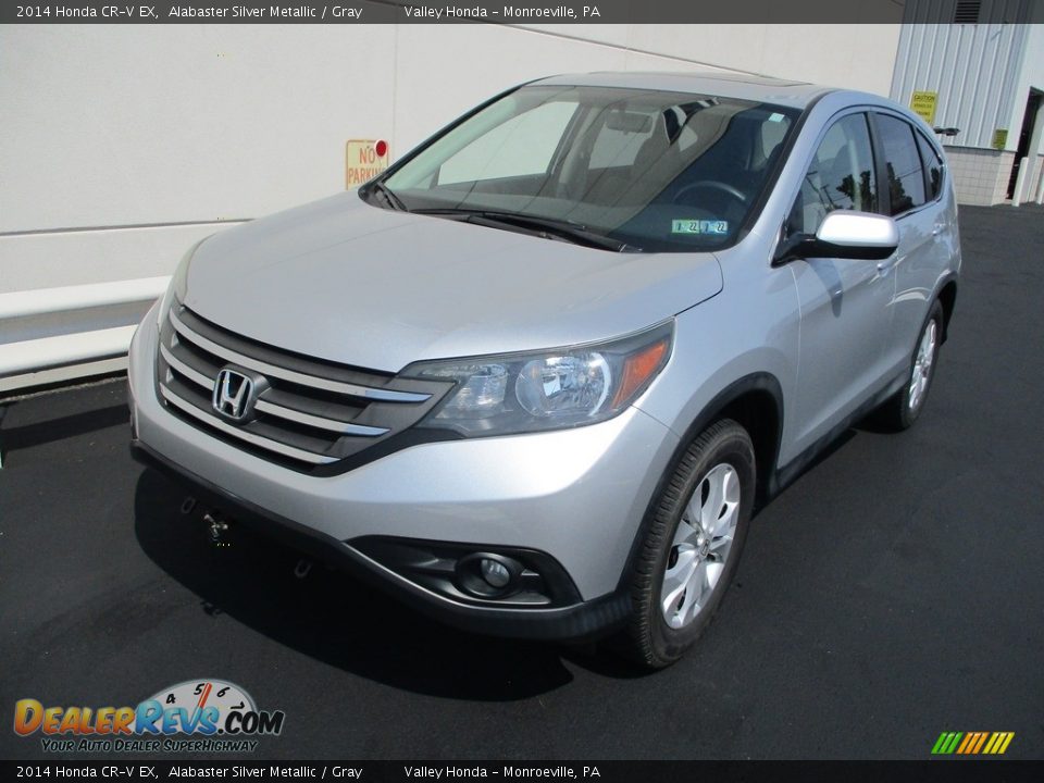 2014 Honda CR-V EX Alabaster Silver Metallic / Gray Photo #9