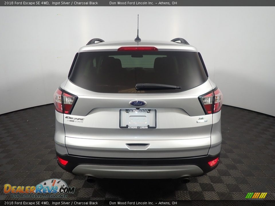 2018 Ford Escape SE 4WD Ingot Silver / Charcoal Black Photo #13