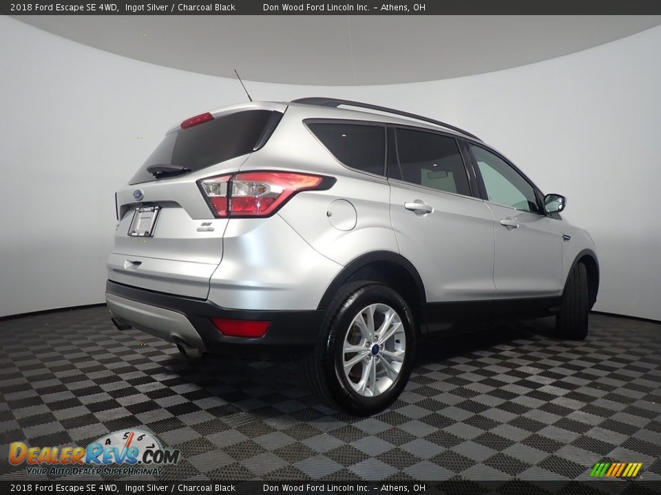 2018 Ford Escape SE 4WD Ingot Silver / Charcoal Black Photo #16