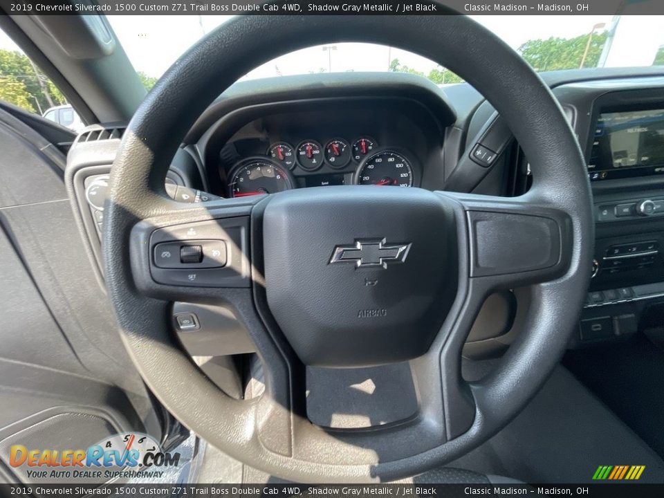 2019 Chevrolet Silverado 1500 Custom Z71 Trail Boss Double Cab 4WD Shadow Gray Metallic / Jet Black Photo #6