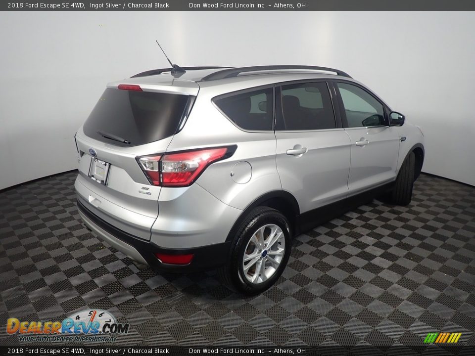 2018 Ford Escape SE 4WD Ingot Silver / Charcoal Black Photo #17