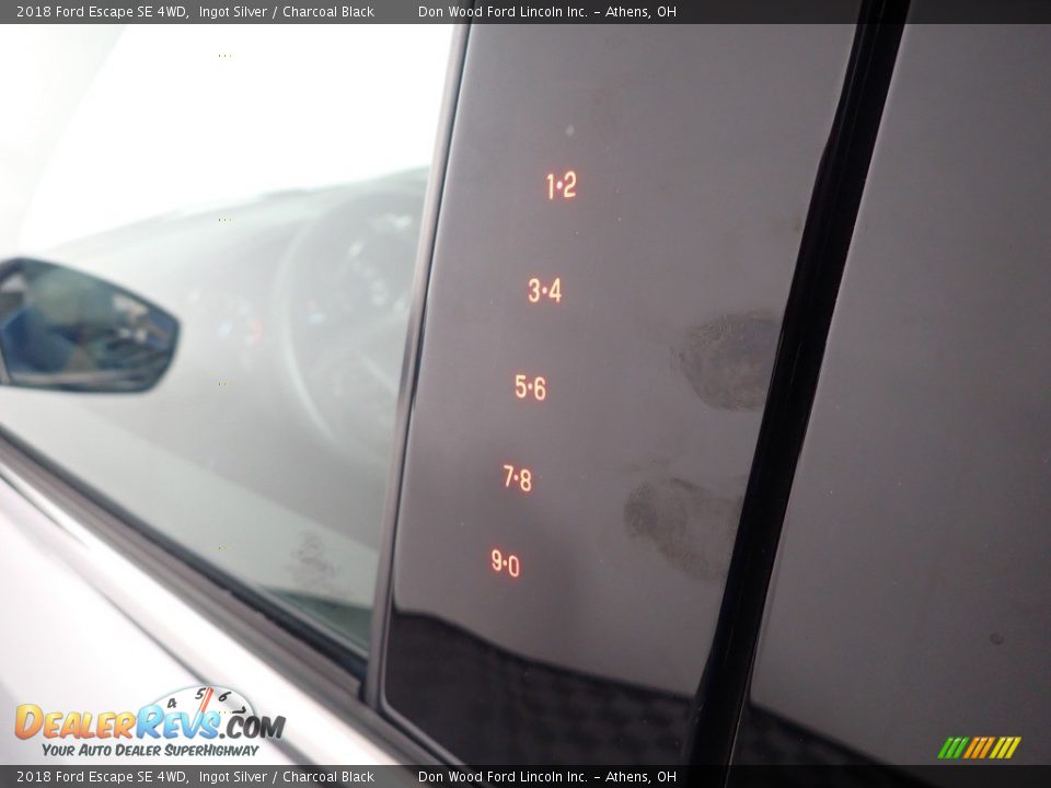 2018 Ford Escape SE 4WD Ingot Silver / Charcoal Black Photo #20