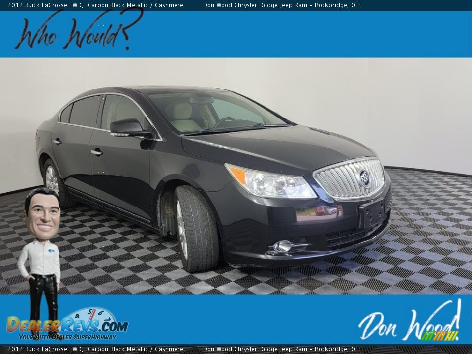2012 Buick LaCrosse FWD Carbon Black Metallic / Cashmere Photo #1