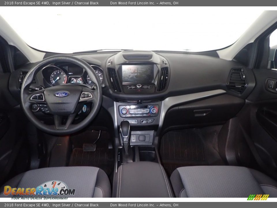 2018 Ford Escape SE 4WD Ingot Silver / Charcoal Black Photo #25
