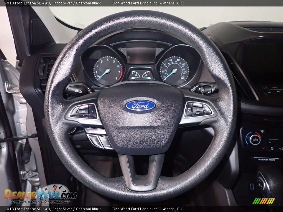 2018 Ford Escape SE 4WD Ingot Silver / Charcoal Black Photo #28