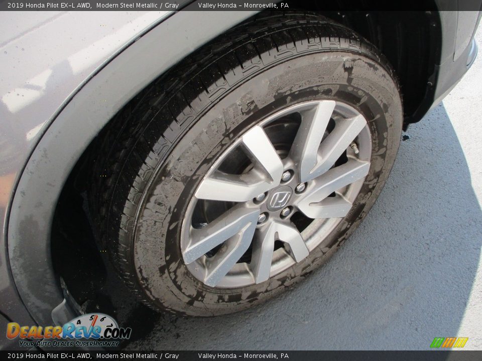 2019 Honda Pilot EX-L AWD Modern Steel Metallic / Gray Photo #6