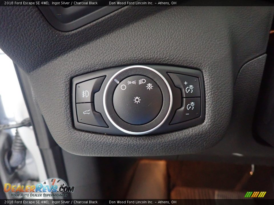 2018 Ford Escape SE 4WD Ingot Silver / Charcoal Black Photo #32