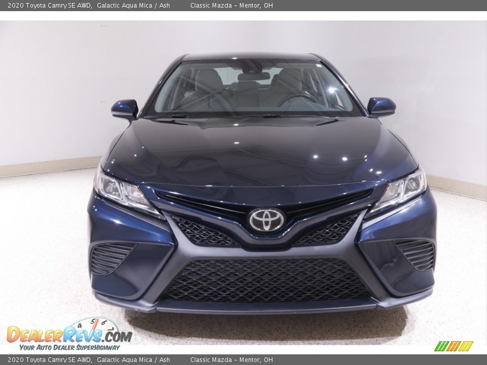 2020 Toyota Camry SE AWD Galactic Aqua Mica / Ash Photo #2