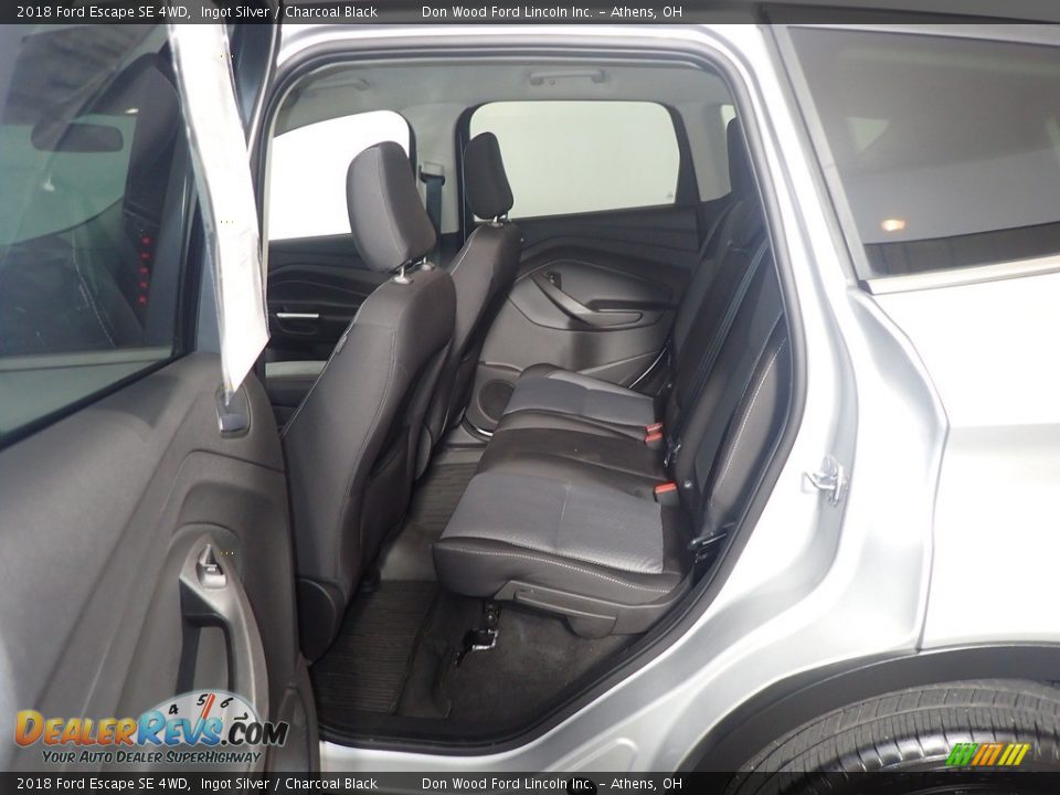 2018 Ford Escape SE 4WD Ingot Silver / Charcoal Black Photo #36