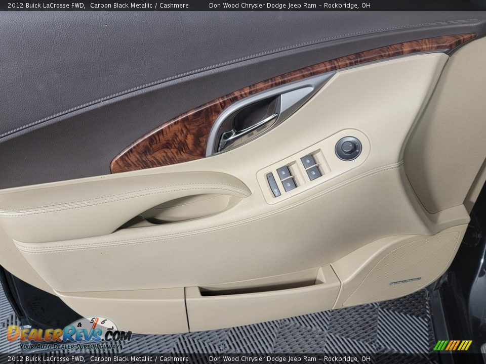 2012 Buick LaCrosse FWD Carbon Black Metallic / Cashmere Photo #16