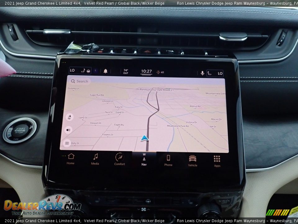 2021 Jeep Grand Cherokee L Limited 4x4 Velvet Red Pearl / Global Black/Wicker Beige Photo #18