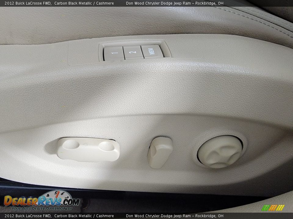 2012 Buick LaCrosse FWD Carbon Black Metallic / Cashmere Photo #19