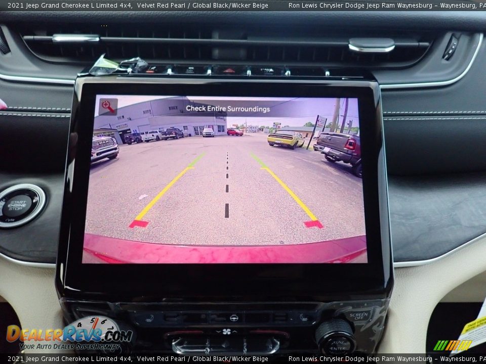 2021 Jeep Grand Cherokee L Limited 4x4 Velvet Red Pearl / Global Black/Wicker Beige Photo #19