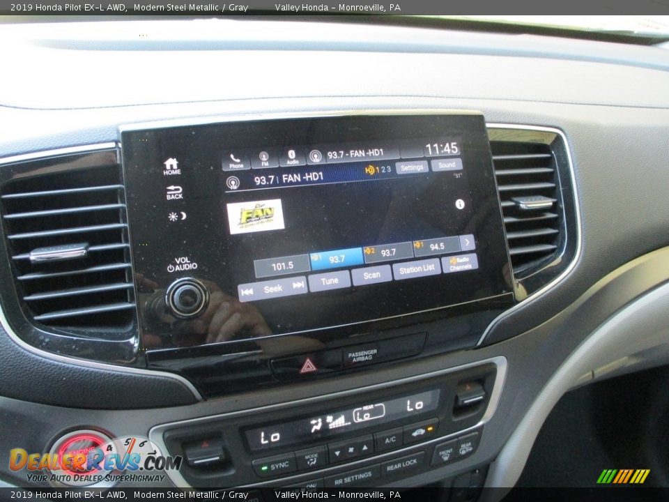 2019 Honda Pilot EX-L AWD Modern Steel Metallic / Gray Photo #15