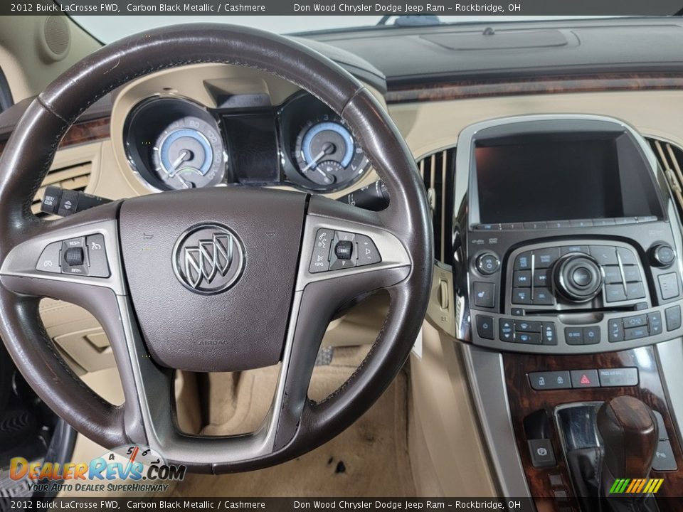2012 Buick LaCrosse FWD Carbon Black Metallic / Cashmere Photo #20