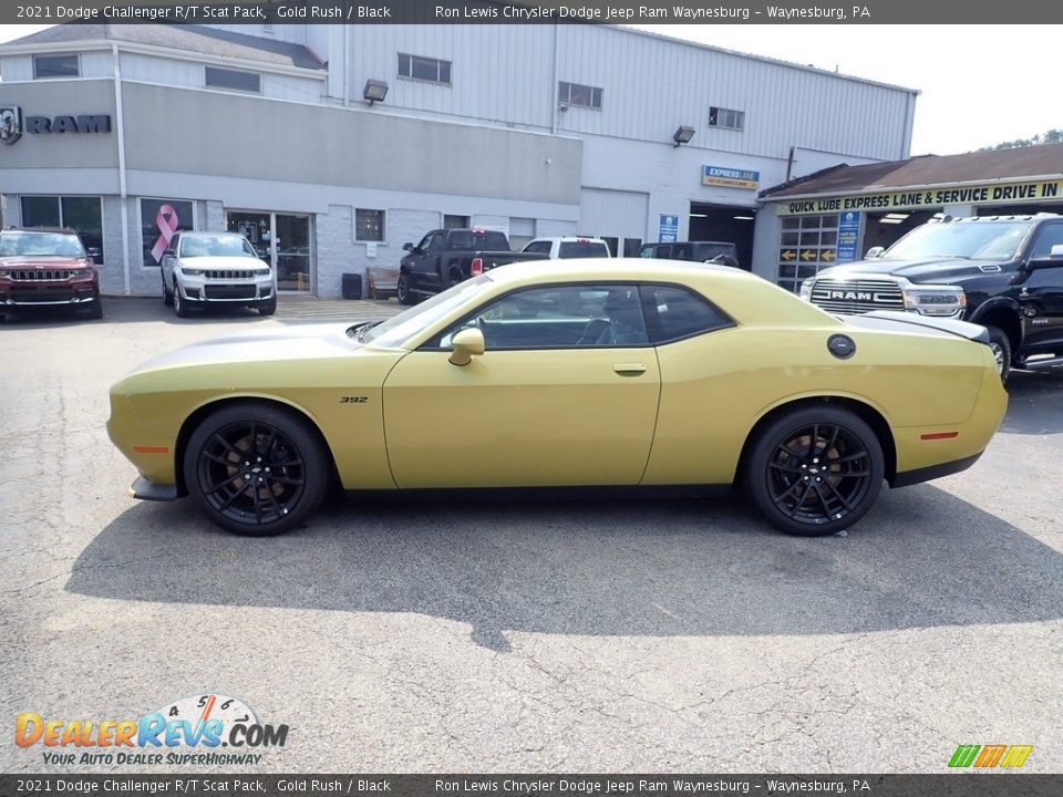 2021 Dodge Challenger R/T Scat Pack Gold Rush / Black Photo #2