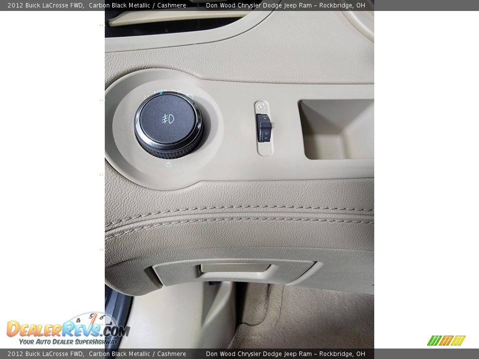 2012 Buick LaCrosse FWD Carbon Black Metallic / Cashmere Photo #23