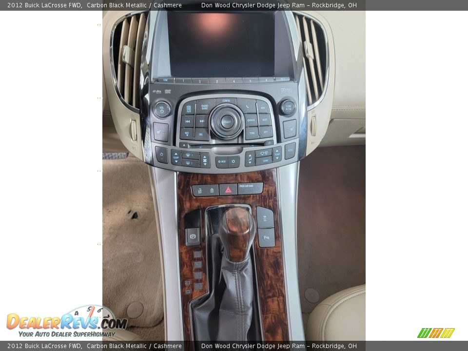 2012 Buick LaCrosse FWD Carbon Black Metallic / Cashmere Photo #24