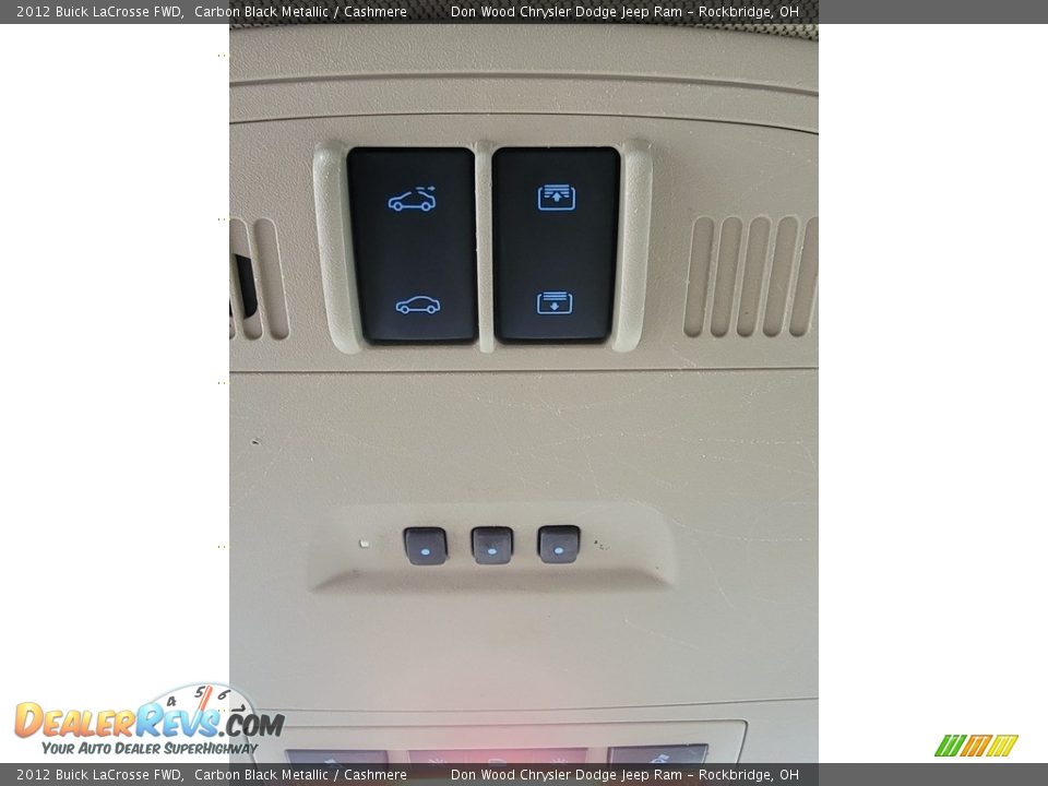 2012 Buick LaCrosse FWD Carbon Black Metallic / Cashmere Photo #25