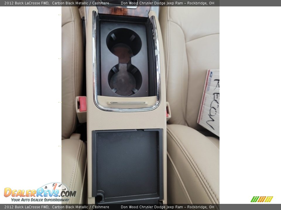 2012 Buick LaCrosse FWD Carbon Black Metallic / Cashmere Photo #27