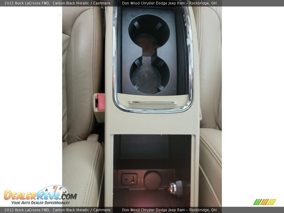 2012 Buick LaCrosse FWD Carbon Black Metallic / Cashmere Photo #28