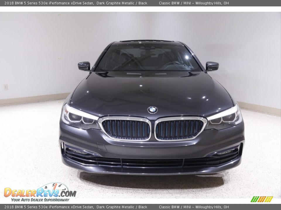 2018 BMW 5 Series 530e iPerfomance xDrive Sedan Dark Graphite Metallic / Black Photo #2