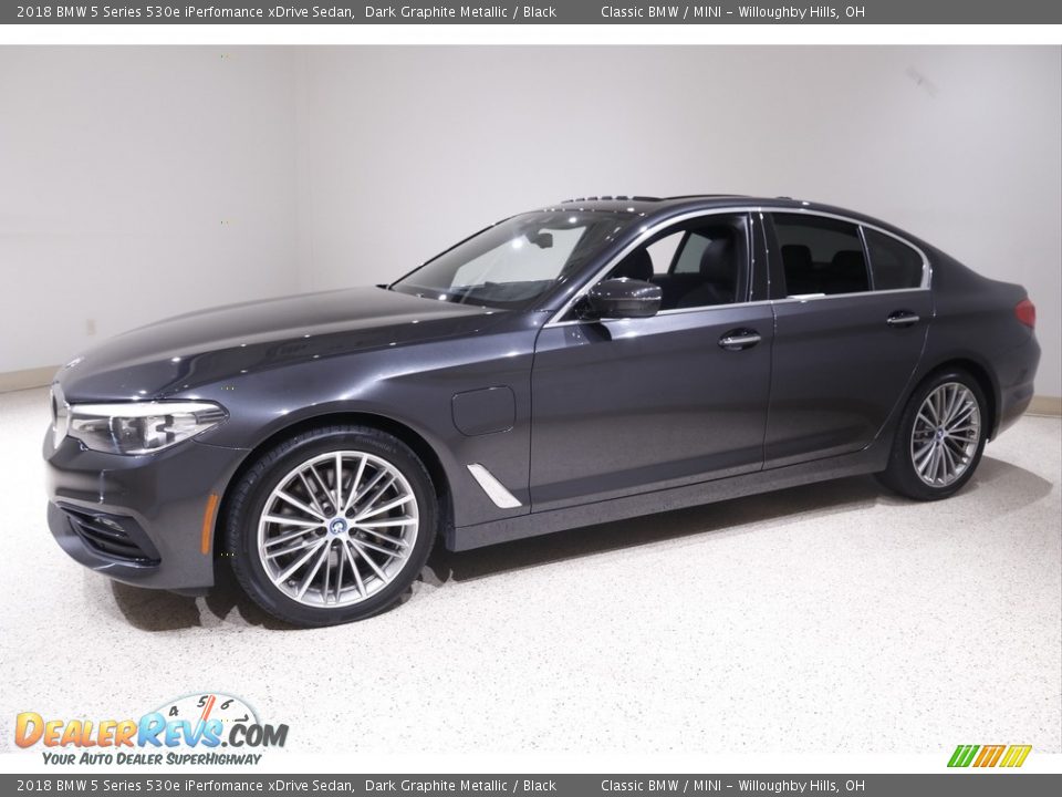 2018 BMW 5 Series 530e iPerfomance xDrive Sedan Dark Graphite Metallic / Black Photo #3