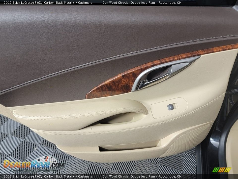 2012 Buick LaCrosse FWD Carbon Black Metallic / Cashmere Photo #30