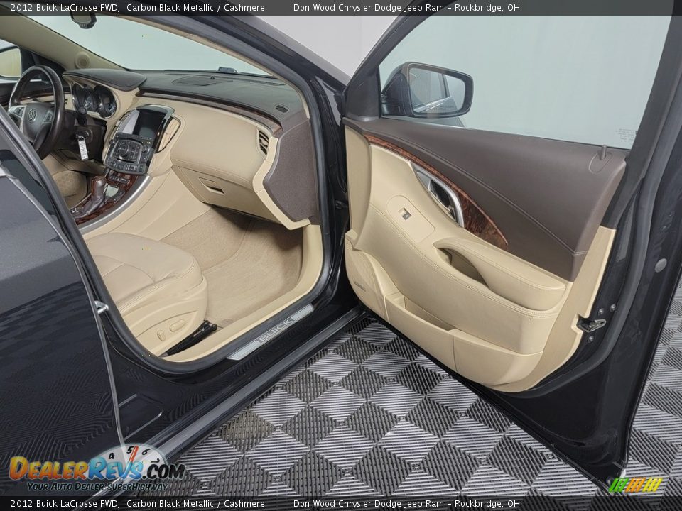 2012 Buick LaCrosse FWD Carbon Black Metallic / Cashmere Photo #32