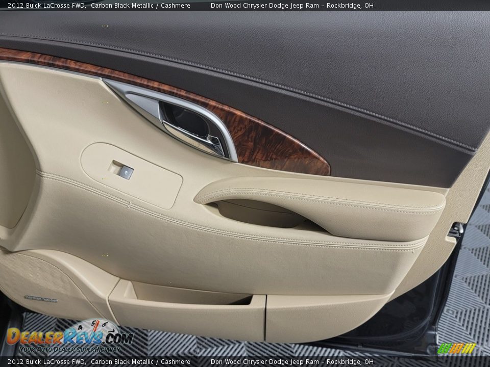 2012 Buick LaCrosse FWD Carbon Black Metallic / Cashmere Photo #33