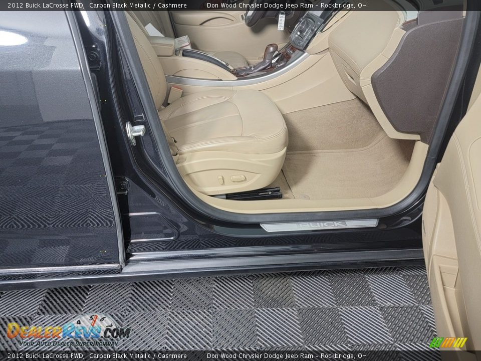 2012 Buick LaCrosse FWD Carbon Black Metallic / Cashmere Photo #34