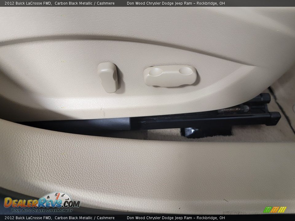 2012 Buick LaCrosse FWD Carbon Black Metallic / Cashmere Photo #35