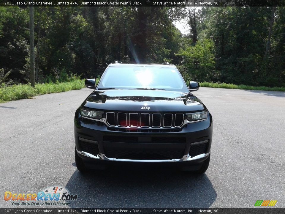 2021 Jeep Grand Cherokee L Limited 4x4 Diamond Black Crystal Pearl / Black Photo #3