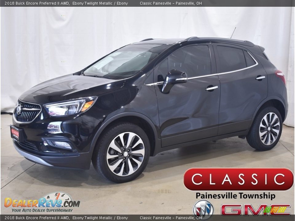 2018 Buick Encore Preferred II AWD Ebony Twilight Metallic / Ebony Photo #1