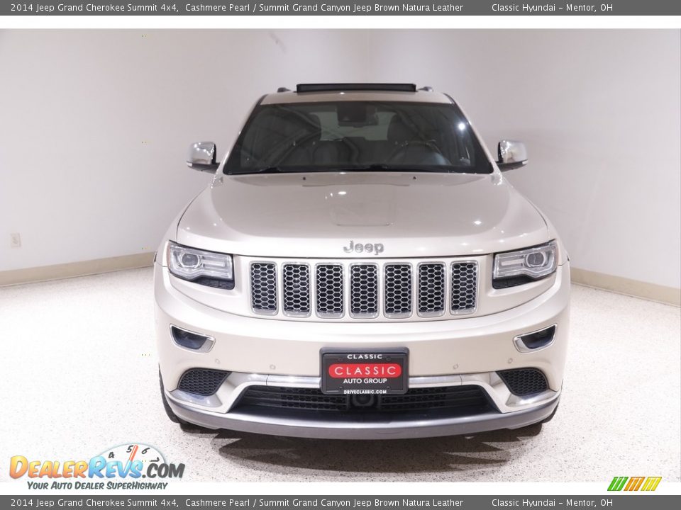 2014 Jeep Grand Cherokee Summit 4x4 Cashmere Pearl / Summit Grand Canyon Jeep Brown Natura Leather Photo #2