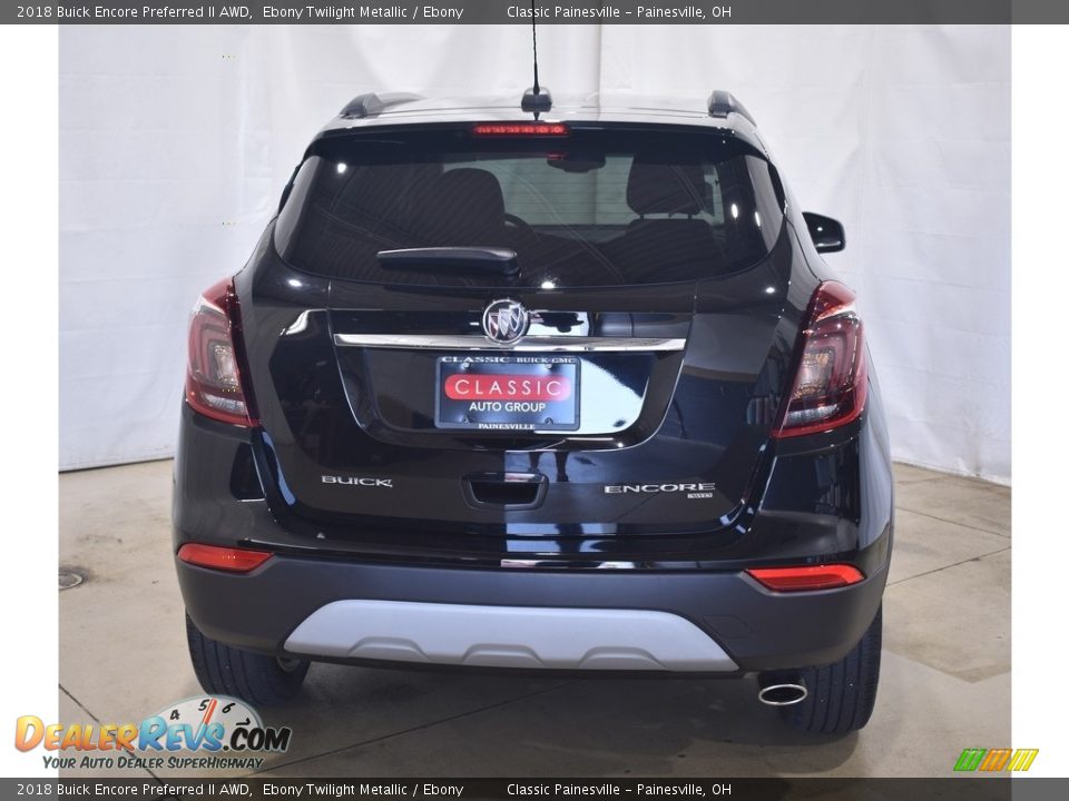 2018 Buick Encore Preferred II AWD Ebony Twilight Metallic / Ebony Photo #3