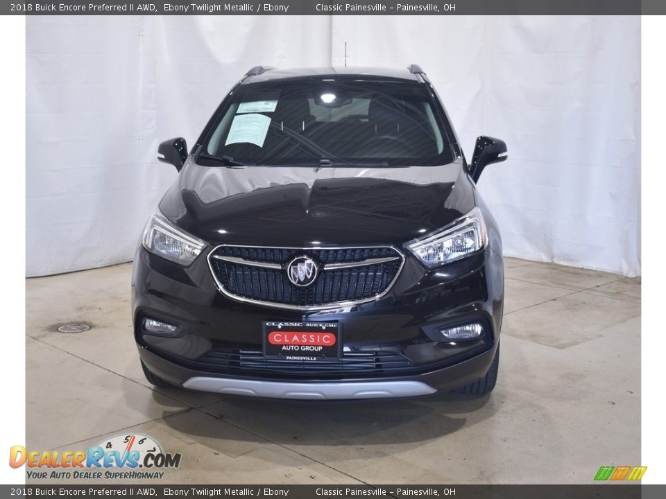 2018 Buick Encore Preferred II AWD Ebony Twilight Metallic / Ebony Photo #4