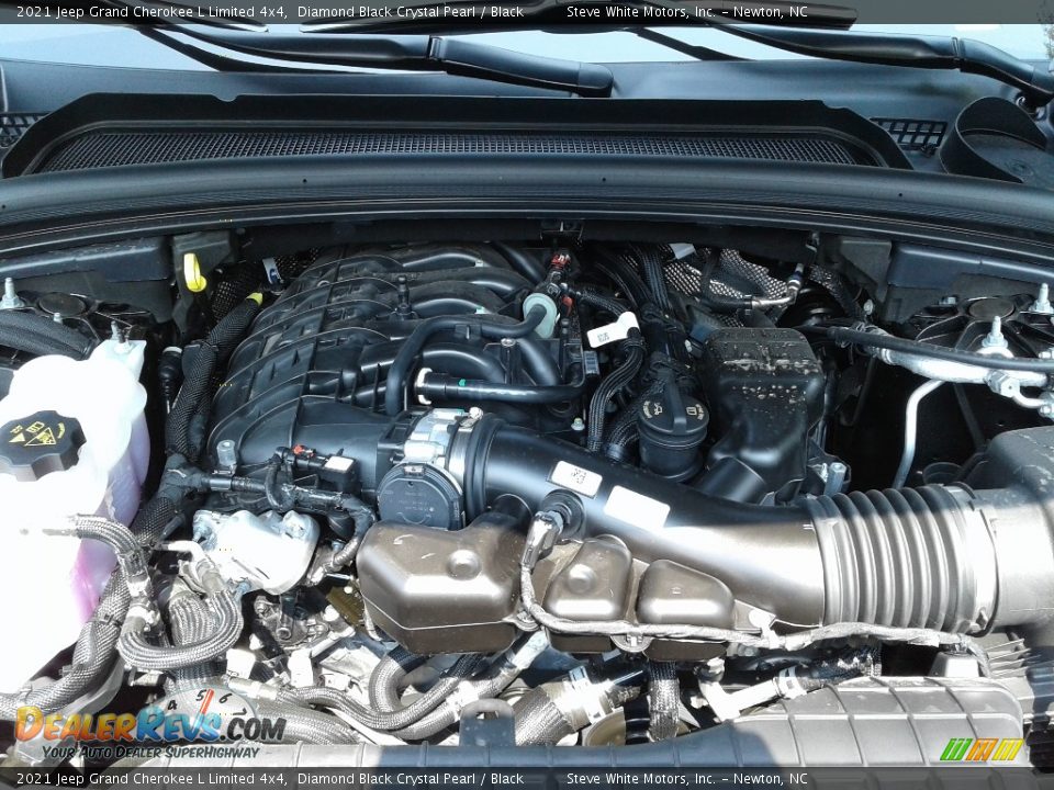 2021 Jeep Grand Cherokee L Limited 4x4 Diamond Black Crystal Pearl / Black Photo #9