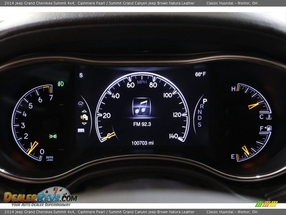 2014 Jeep Grand Cherokee Summit 4x4 Cashmere Pearl / Summit Grand Canyon Jeep Brown Natura Leather Photo #8