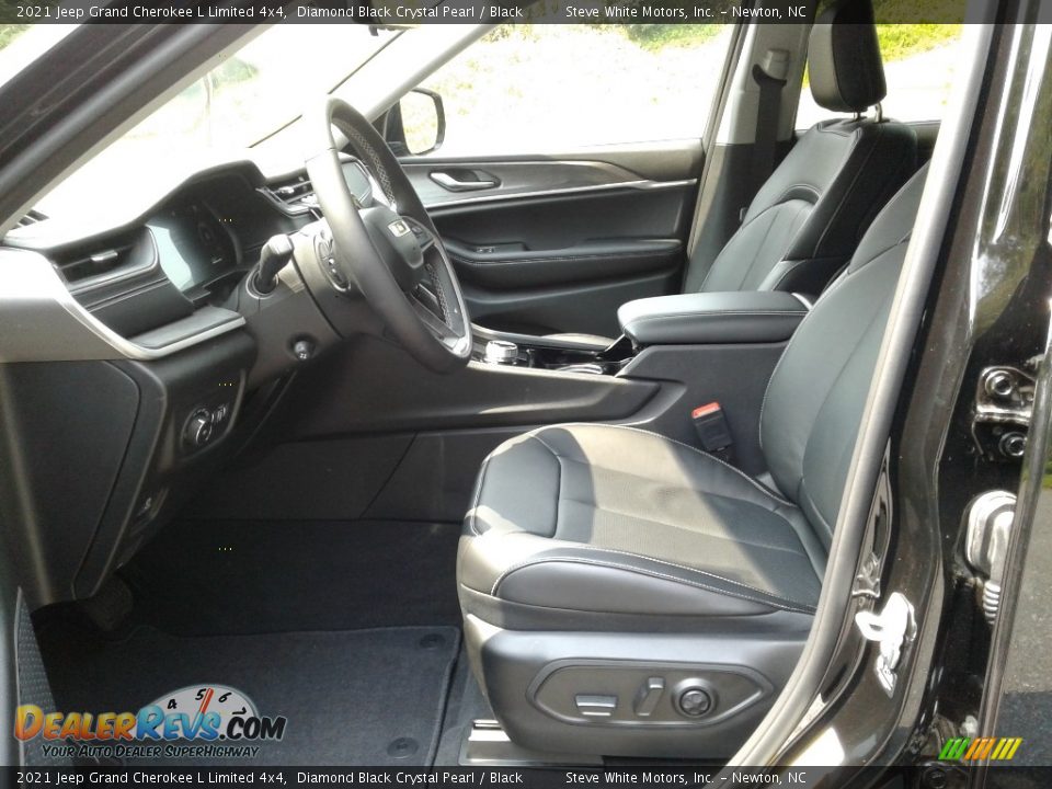 2021 Jeep Grand Cherokee L Limited 4x4 Diamond Black Crystal Pearl / Black Photo #10