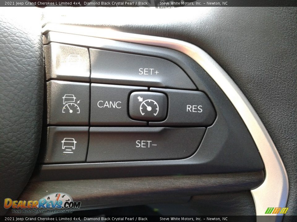 2021 Jeep Grand Cherokee L Limited 4x4 Diamond Black Crystal Pearl / Black Photo #19
